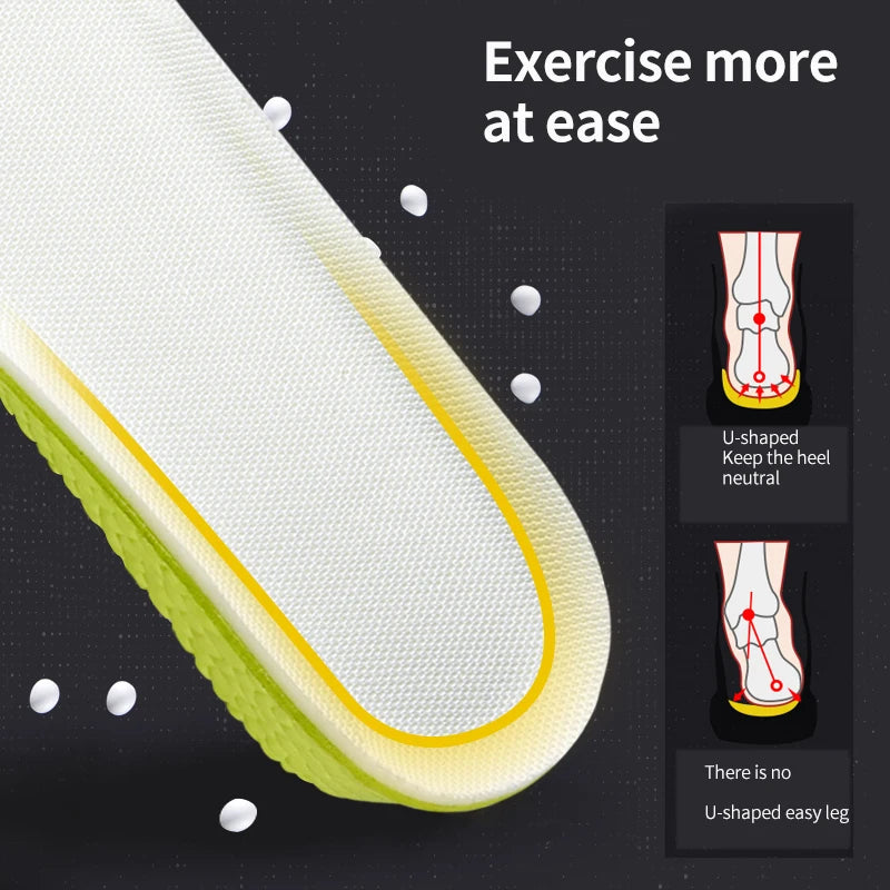 Adjustable Height Increase Insoles – Comfortable & Breathable Shoe Inserts (1.5cm-3.5cm)