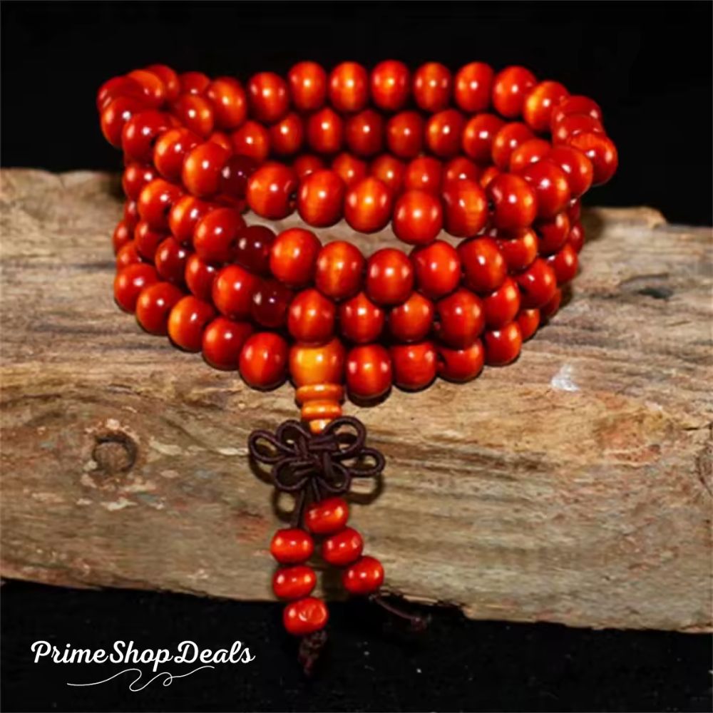 Natural Sandalwood 108 Bead Meditation Bracelet