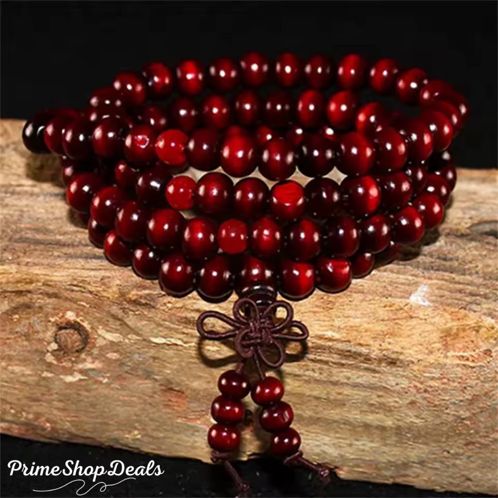 Natural Sandalwood 108 Bead Meditation Bracelet