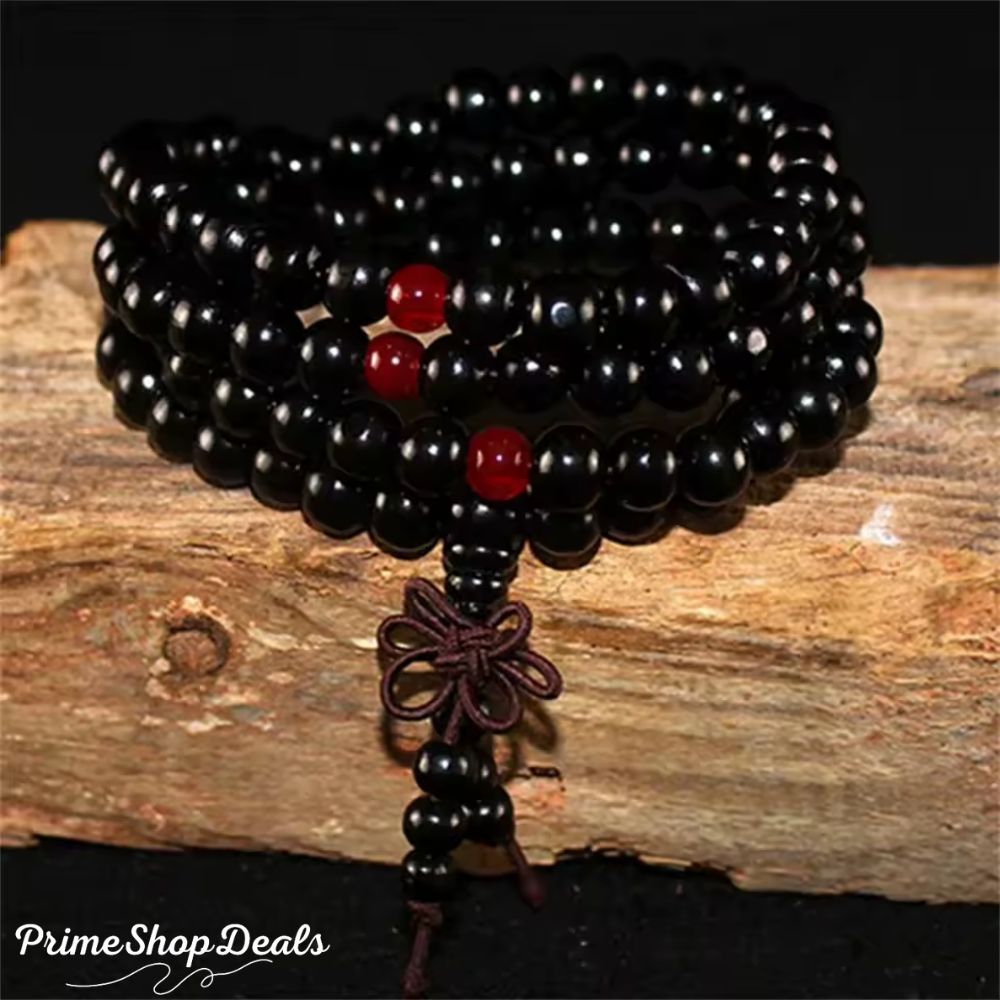 Natural Sandalwood 108 Bead Meditation Bracelet