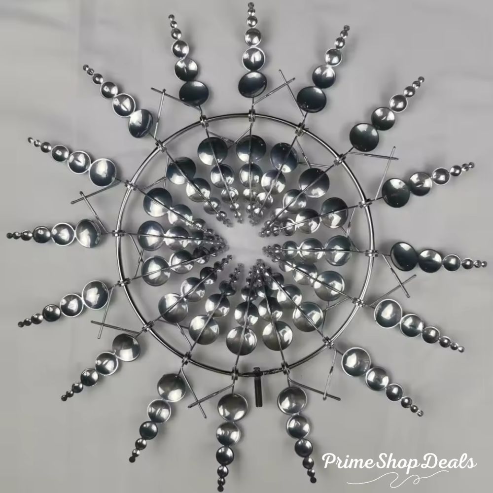 Magical Metal Garden Wind Spinner – Colorful Courtyard Windmill Decor