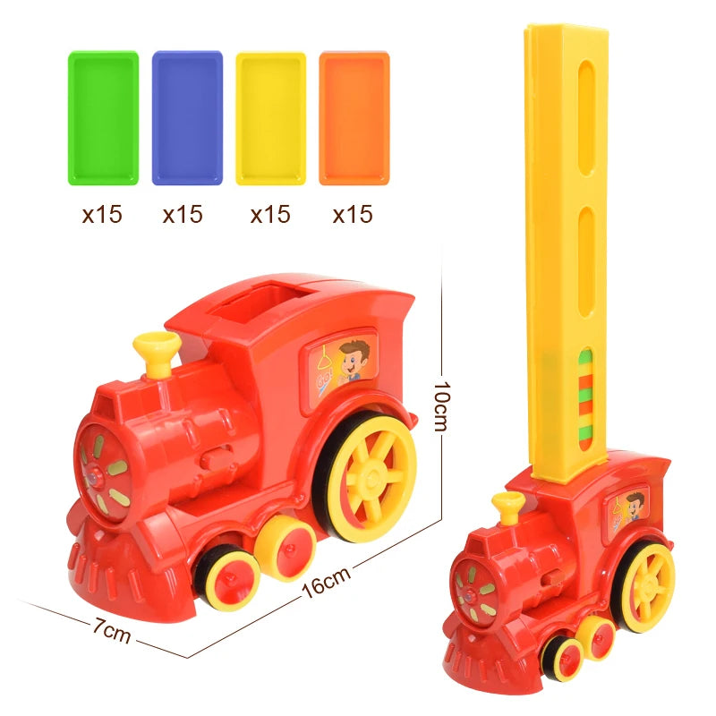 Domino Domino Mini Train Fun Automatic Placement Building Block Children's Electric Puzzle Toy Car