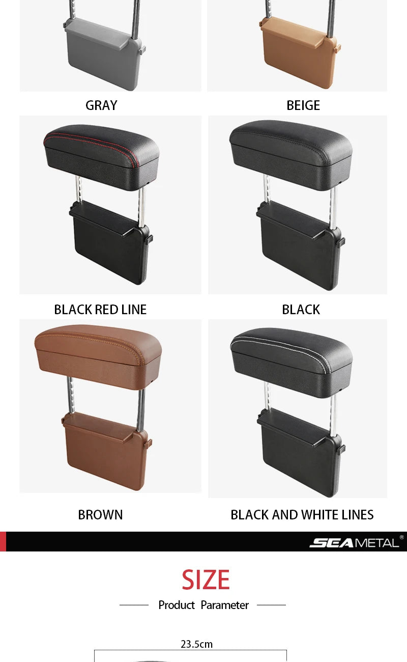 Adjustable Car Armrest with Storage Compartment - Universal Fit for Enhanced Comfort