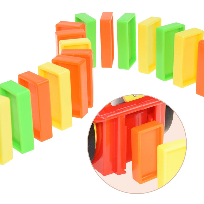 Domino Domino Mini Train Fun Automatic Placement Building Block Children's Electric Puzzle Toy Car