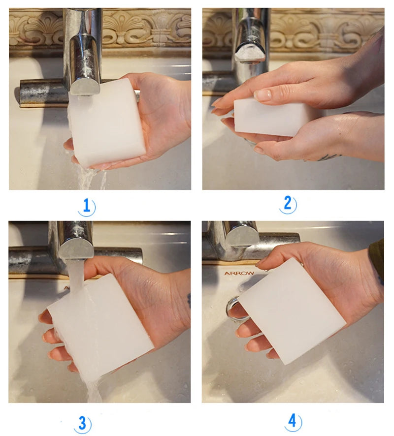 Magic Melamine Sponge Eraser – Multi-Purpose Cleaner for Kitchen & Bathroom