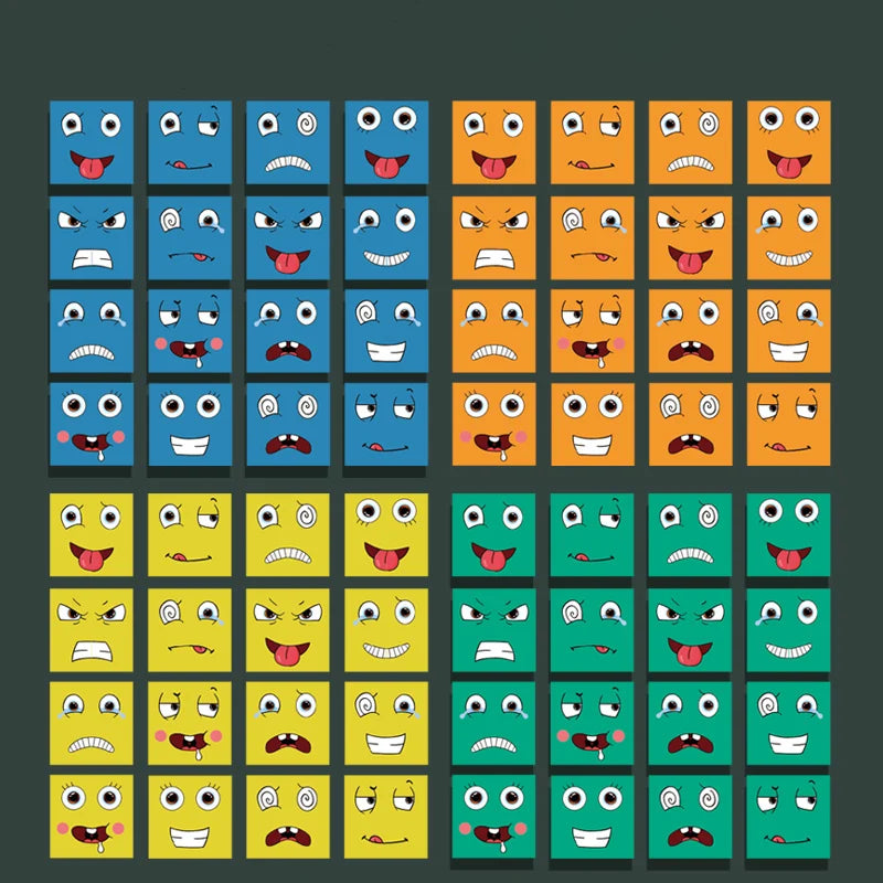 Face Changing Expression Puzzle – Montessori Cube Game for Kids