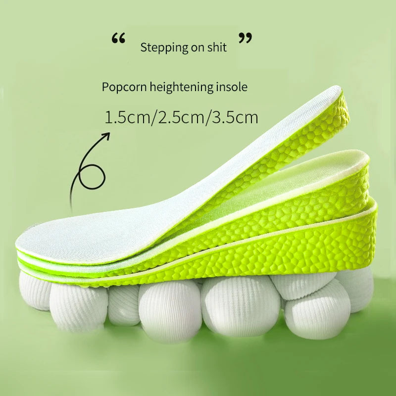 Adjustable Height Increase Insoles – Comfortable & Breathable Shoe Inserts (1.5cm-3.5cm)