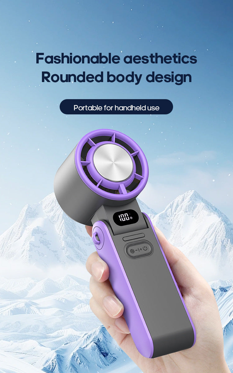 Portable Turbo Cooling Fan – 3600mAh Rechargeable