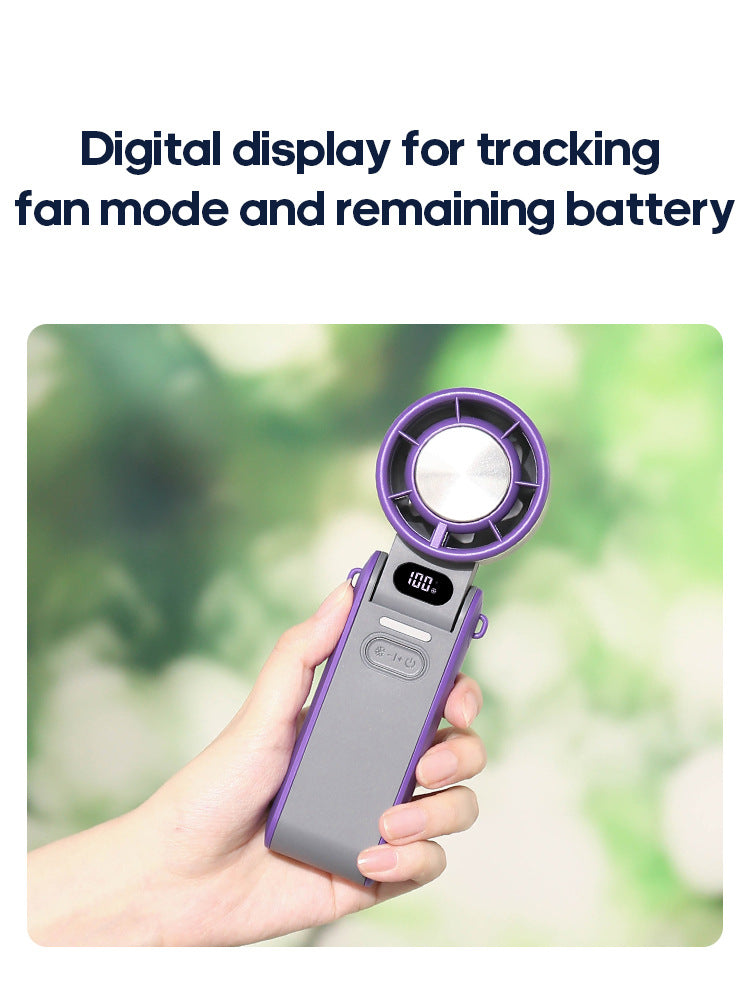 Portable Turbo Cooling Fan – 3600mAh Rechargeable