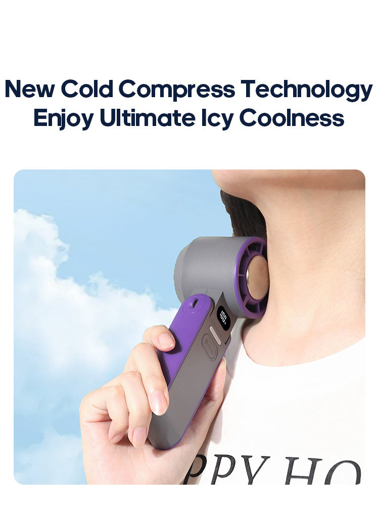Portable Turbo Cooling Fan – 3600mAh Rechargeable