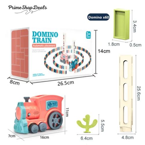 Domino Domino Mini Train Fun Automatic Placement Building Block Children's Electric Puzzle Toy Car