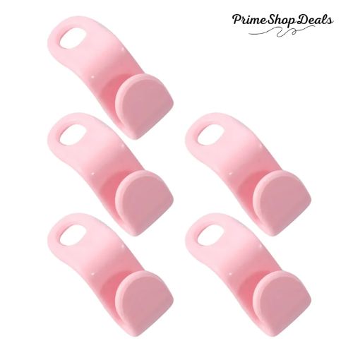 Space-Saving Cascading Wardrobe Connector Hooks