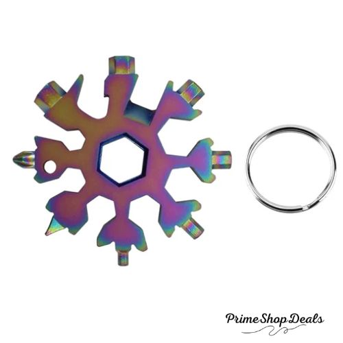 18-in-1 Snowflake Multi-Tool - Versatile Stainless Steel Gadget for All Your Needs