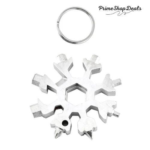18-in-1 Snowflake Multi-Tool - Versatile Stainless Steel Gadget for All Your Needs