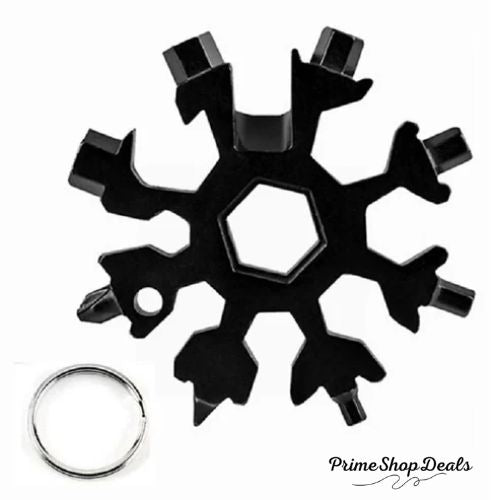 18-in-1 Snowflake Multi-Tool - Versatile Stainless Steel Gadget for All Your Needs