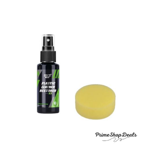 Car Plastic & Leather Restorer – Non-Greasy, UV-Protective Shine for Interiors