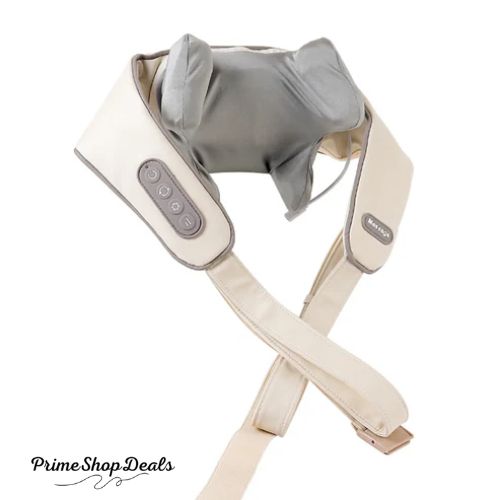 Wireless Neck and Back Massager with Heat and Kneading Technology