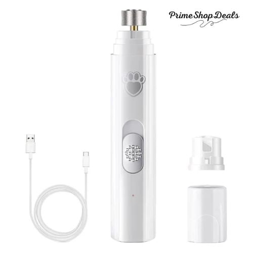 Electric Pet Nail Grinder with LED Light, 2-Speed, USB Rechargeable