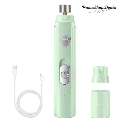 Electric Pet Nail Grinder with LED Light, 2-Speed, USB Rechargeable