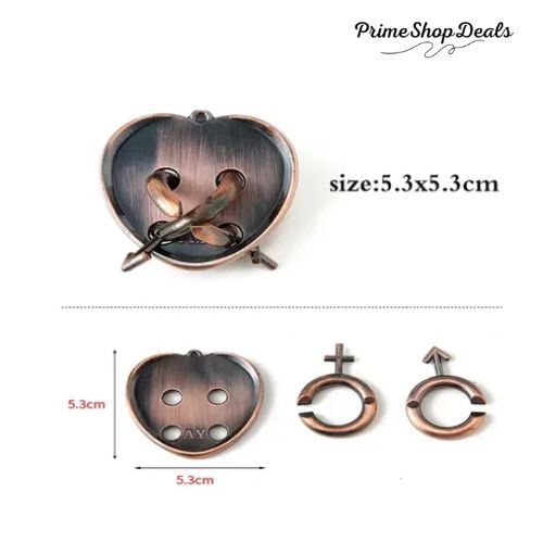 Classic IQ Metal Brain Teaser Puzzle Game for All Ages