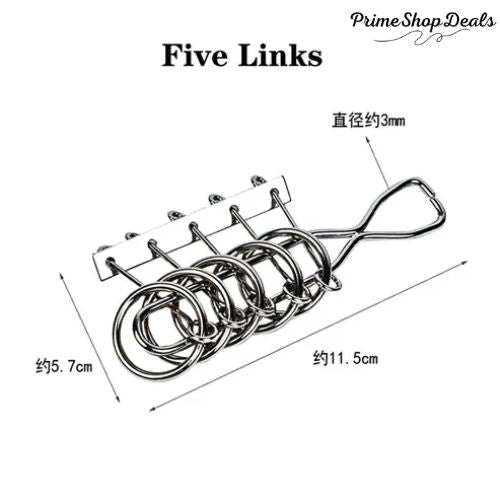 Classic IQ Metal Brain Teaser Puzzle Game for All Ages