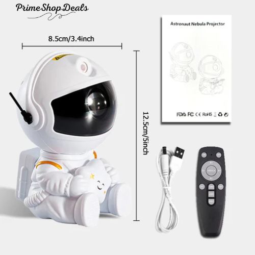 Astronaut Galaxy Star Projector Night Light – LED Nebula Ceiling Lamp