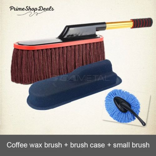 Adjustable Telescopic Microfiber Car Duster with Wax-Treated Cotton Strands