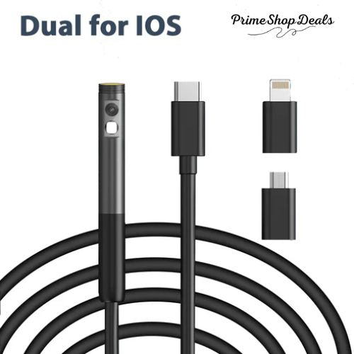 2MP Dual/Single Lens WiFi Endoscope Camera - Waterproof Borescope for Android & iPhone