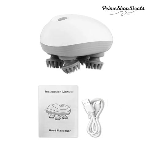 Electric Scalp Massager with 4 Kneading Heads