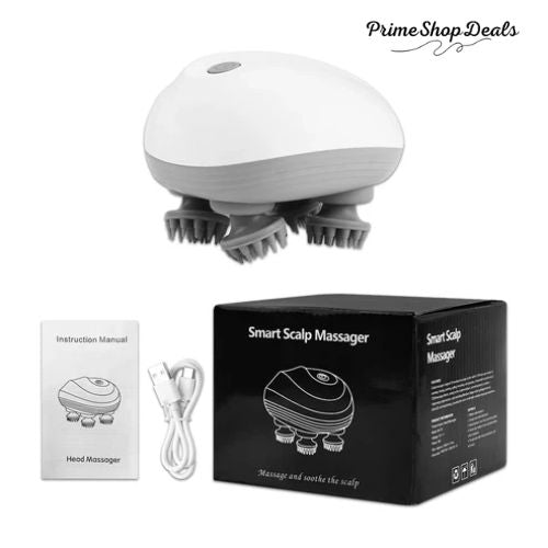 Electric Scalp Massager with 4 Kneading Heads