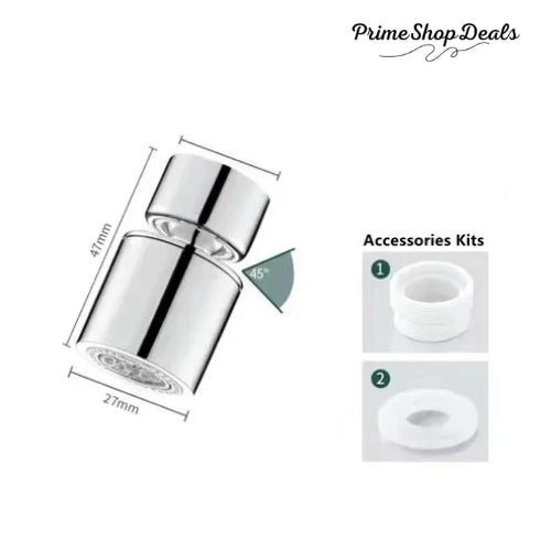 360° Adjustable Dual-Mode Kitchen Faucet Spray Head with Filter