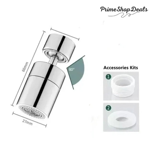 360° Adjustable Dual-Mode Kitchen Faucet Spray Head with Filter