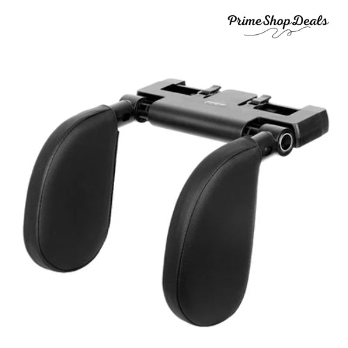 Adjustable 180° Car Seat Headrest Pillow with Memory Foam Support