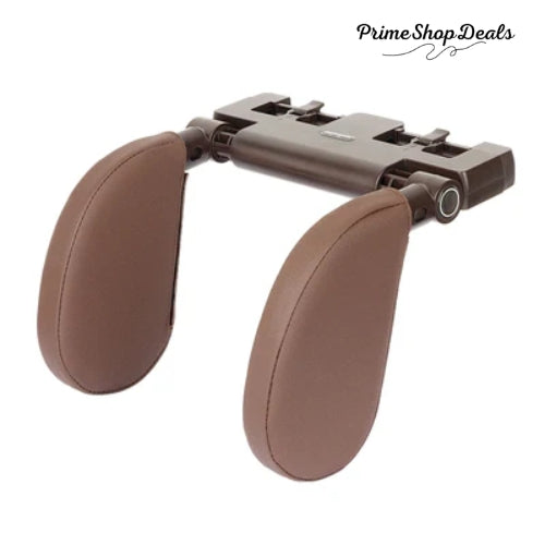 Adjustable 180° Car Seat Headrest Pillow with Memory Foam Support