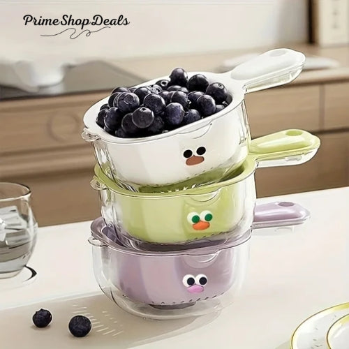 2-in-1 Duckbill Drain Basket – Cute and Functional Kitchen Colander