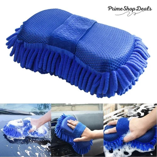 Ultra-Absorbent Chenille Microfiber Car Wash Mitt – Scratch-Free Cleaning Glove