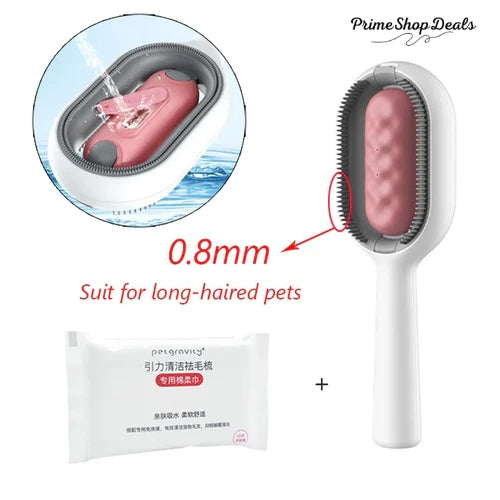 Double-Sided Pet Hair Removal Grooming Brush for Cats and Dogs