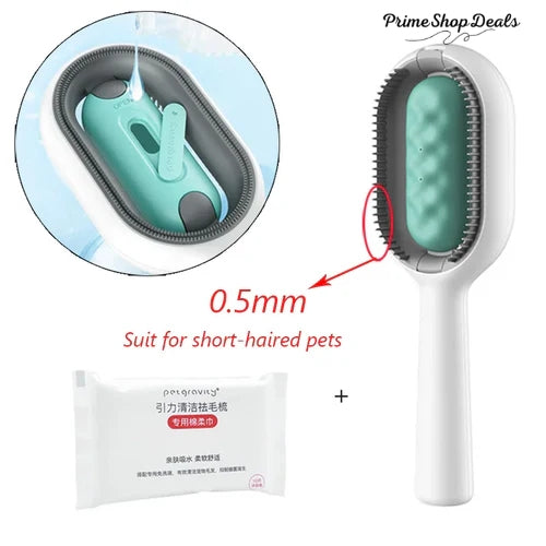 Double-Sided Pet Hair Removal Grooming Brush for Cats and Dogs