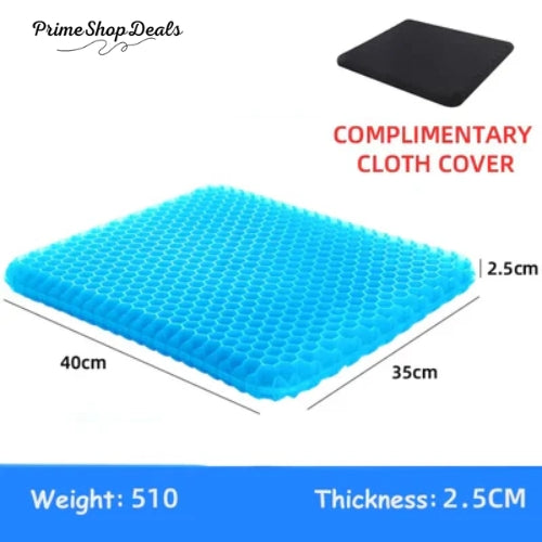 Ultra-Comfort Gel Seat Cushion with Breathable Honeycomb Design