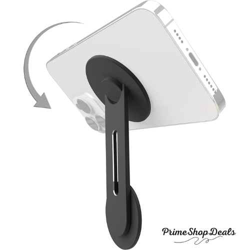 Slim Magnetic iPhone Mount for Laptops – 180° Adjustable Continuity Flip Holder
