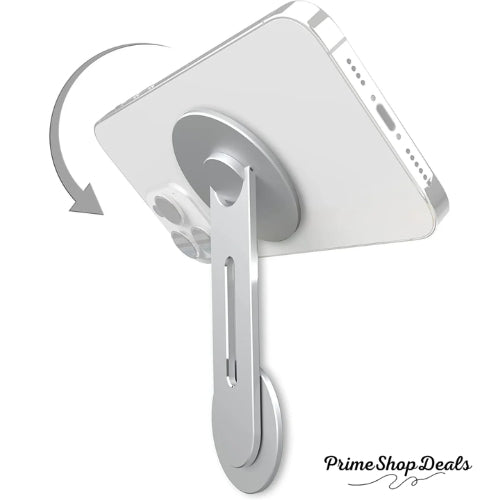 Slim Magnetic iPhone Mount for Laptops – 180° Adjustable Continuity Flip Holder