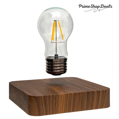 Magnetic Levitating LED Lamp with Wooden Base