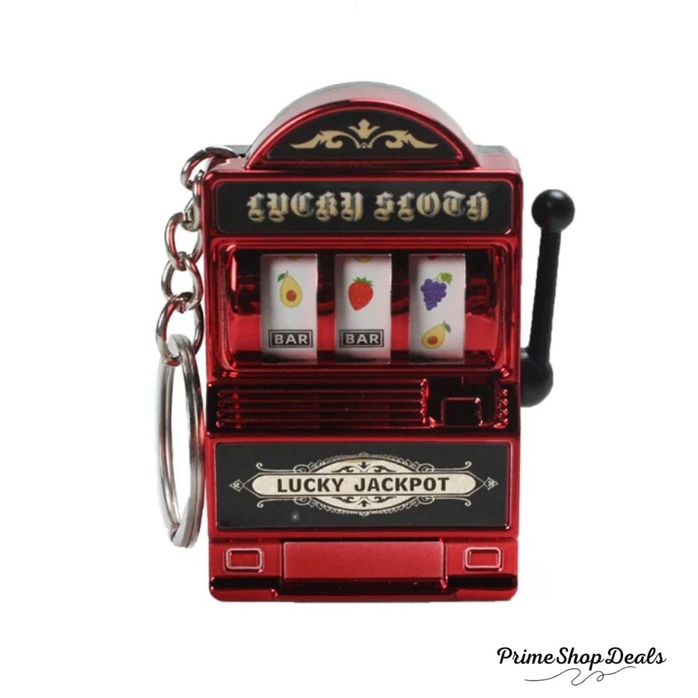 Mini Slot Machine Keychain – Lucky Charm and Fun Casino Pendant