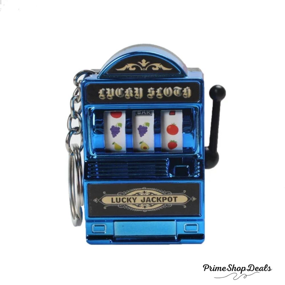 Mini Slot Machine Keychain – Lucky Charm and Fun Casino Pendant