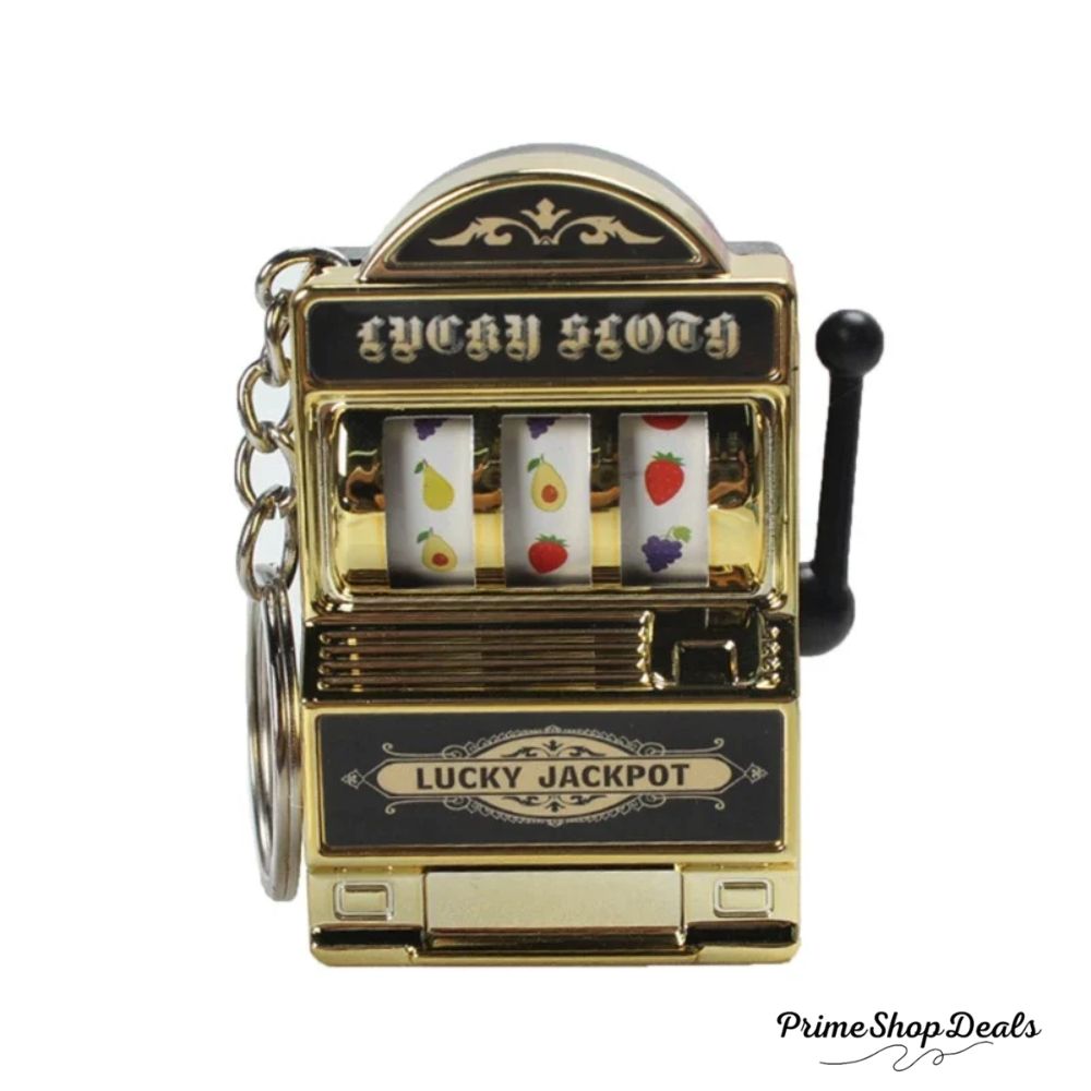 Mini Slot Machine Keychain – Lucky Charm and Fun Casino Pendant