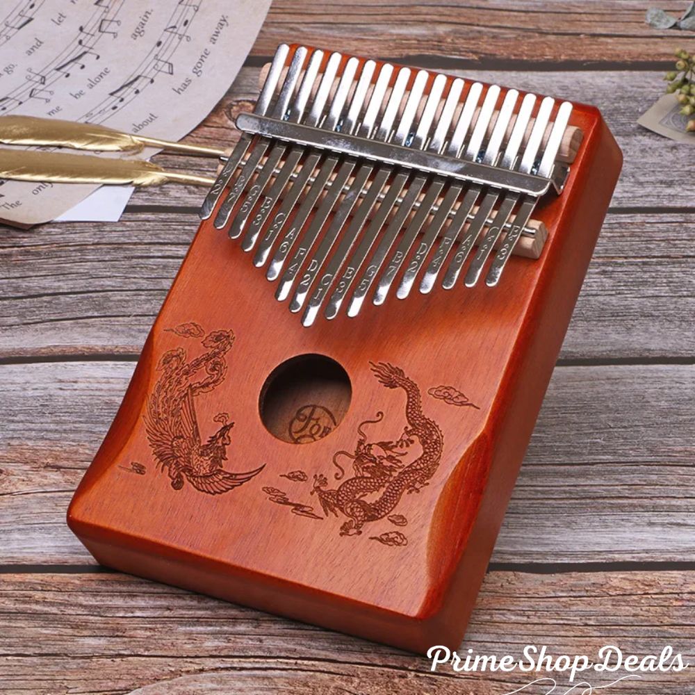 17-Key & 21-Key Kalimba Thumb Piano - Premium Laser Engraved Finger Piano Kit