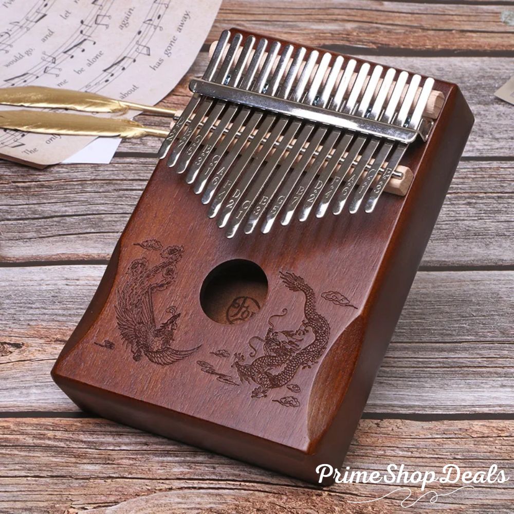 17-Key & 21-Key Kalimba Thumb Piano - Premium Laser Engraved Finger Piano Kit