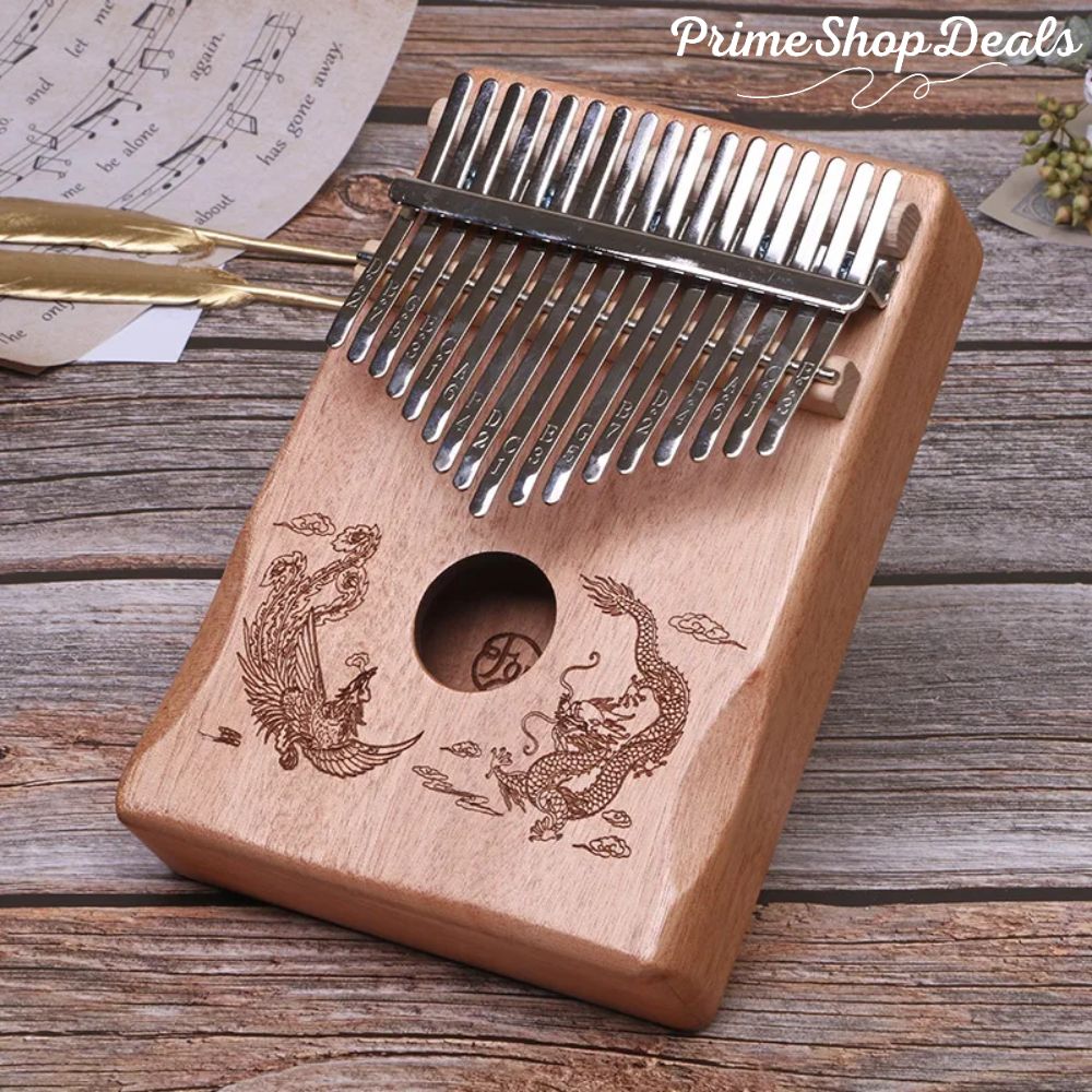 17-Key & 21-Key Kalimba Thumb Piano - Premium Laser Engraved Finger Piano Kit
