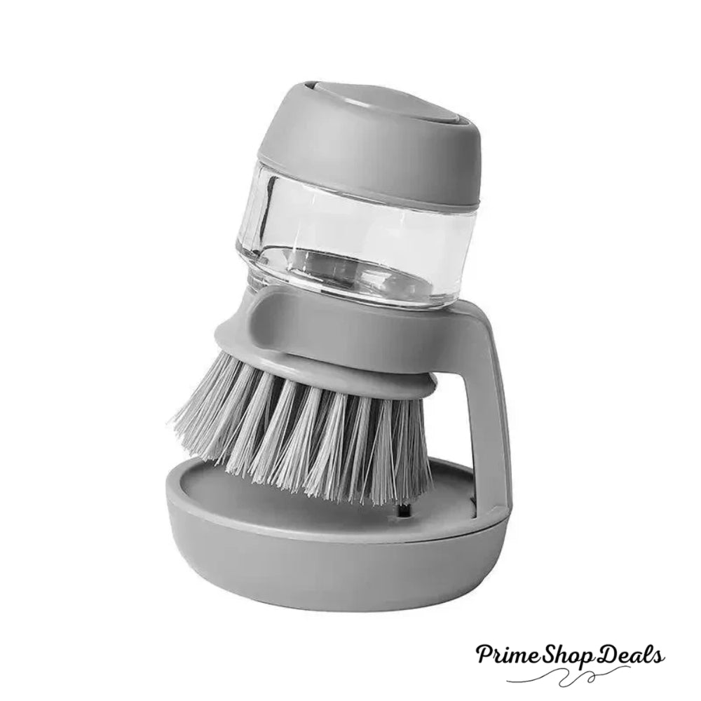 Multi-Use Soap Dispensing Dish Brush with Storage Tray