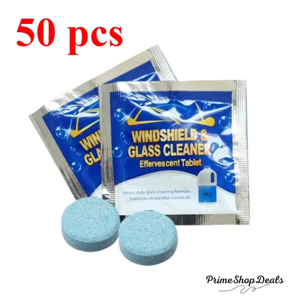 Effervescent Windshield Washer Tablets – Powerful Glass Cleaning Solution
